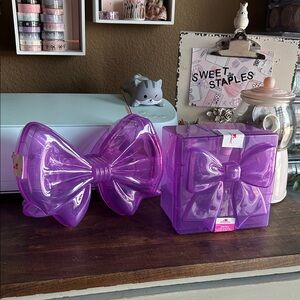 🎀Purple Bow Coquette Storage Box Set Viral TikTok 💜